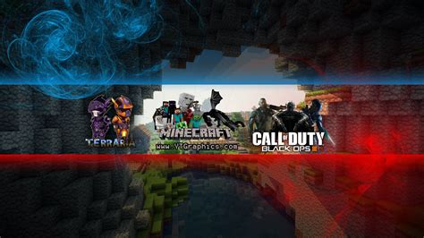 Free Youtube Banner Minecraft Channel Art Youtube
