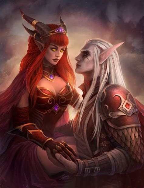 ArtStation Krasus Alexstrasza Lyanis World Of Warcraft Characters Female Dragon Elf Art