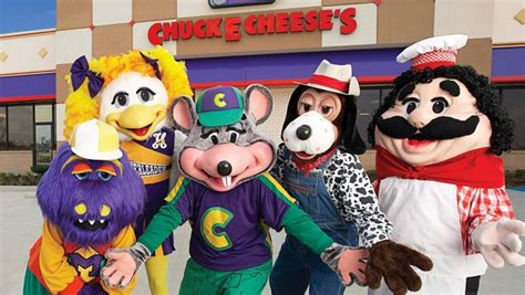 Pizza Mascot Chuck E Cheese Jumping To Movies And Cartoons