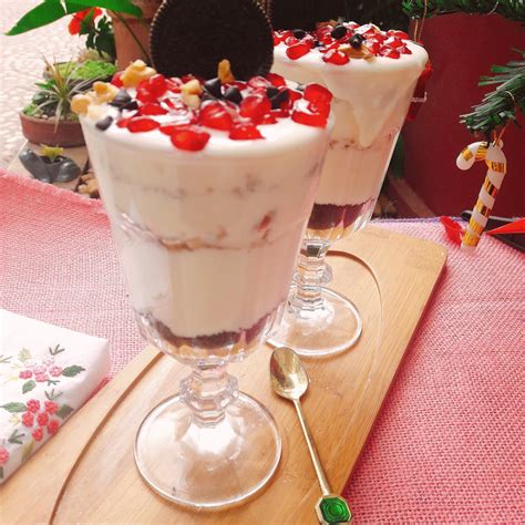 Pomegranate And Walnut Parfait Christmas Special Cooking