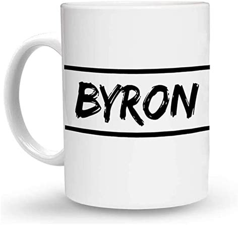 makoroni byron name 6 oz ceramic espresso shot mug cup design 16 kitchen and dining