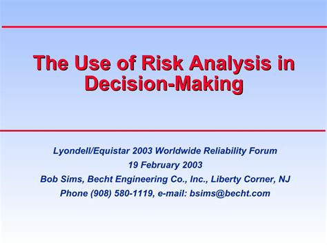 Pdf Risk Based Decision Making Dokumentips