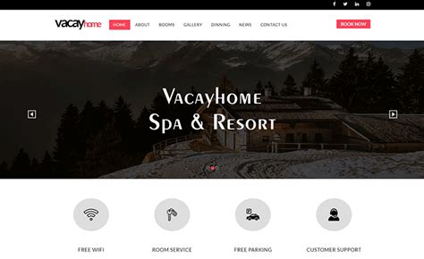 Responsive Bootstrap Hotel Website Templates ThemeWagon