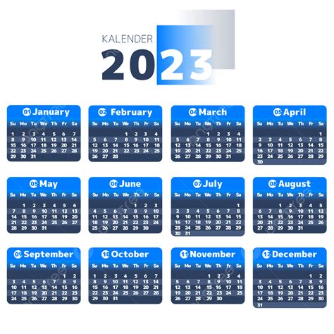 Gambar Kalender Perayaan Tahun Baru 2023 2023 Kalender Tanggal Png