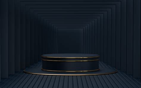 Dark Luxury d Podium Stage Background Gráfico por ahmedsakib Creative Fabrica