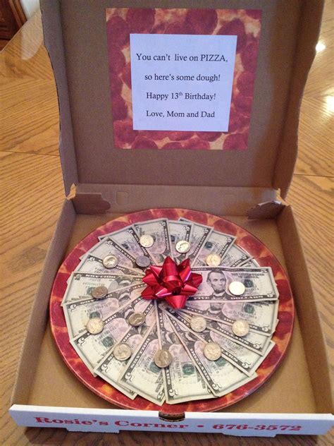Example of an out of the money call option: Pizza made of money. | Creative money gifts, Money gifts ...