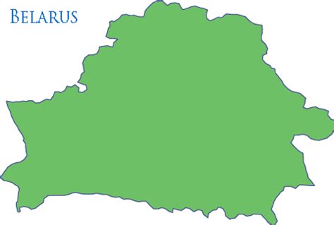 Belarus Map Terrain Area And Outline Maps Of Belarus