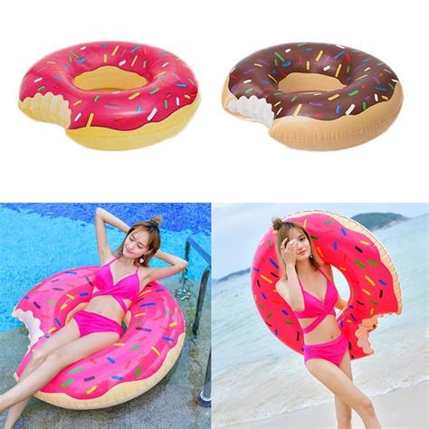 Надувной пончик плавательный бассейн Поплавок круг взрослых дети надувные пляж воды партии