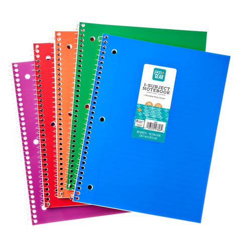 Pen Gear 1 Subject 80 Sheets Poly Notebook College Ruled