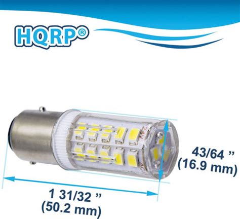 Hqrp Bay15d 33 Smd Cool White Light Bulb For Aqua Signal Series 40 41