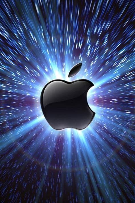 Computers Light Speed Apple Logo Ipad Iphone Hd