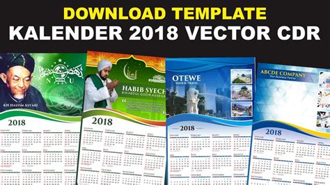 30 Desain Kalender Pondok Pesantren Cdr