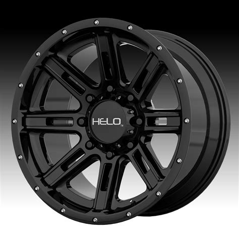 Helo He900 Gloss Black Custom Wheels Rims Helo Custom Wheels Rims