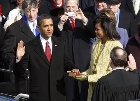 Barack Obama Takes The Oath Of Office As The 44th President Of The
