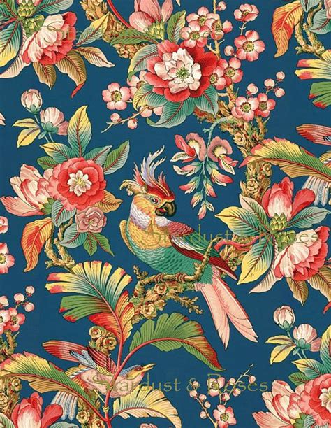 Chinoiserie Journal Paper Download Instant Digital Background