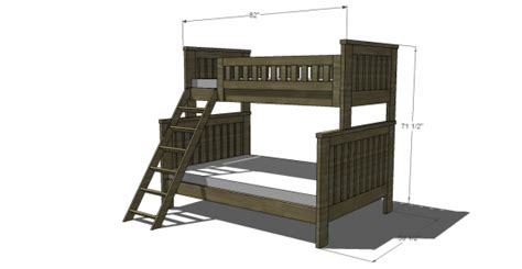 Free Full Over Queen Bunk Bed Plans Hanaposy
