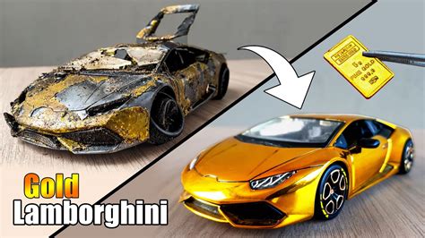 Restoration Lamborghini Huracan To 24k Gold Youtube