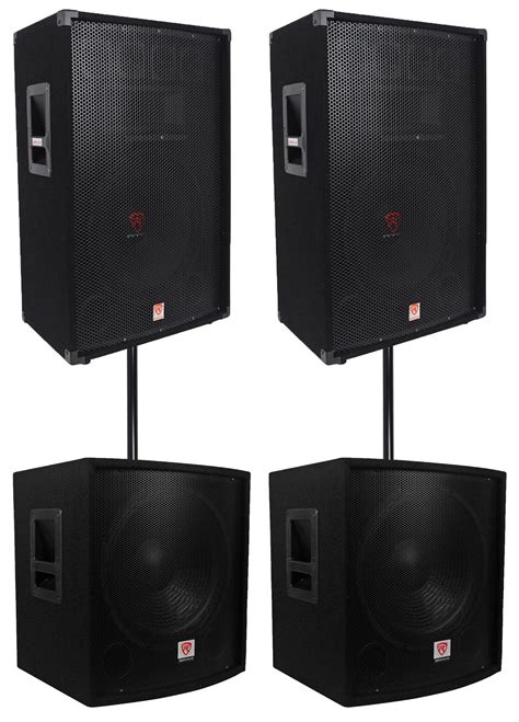 2 Rockville Rsg15 15 3000w Passive Djpro Audio Pa Speaker2 15