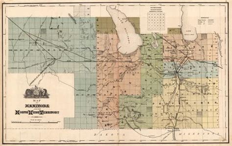 Map Of Manitoba And The Northwest Territory Canada By H Parsell And Co