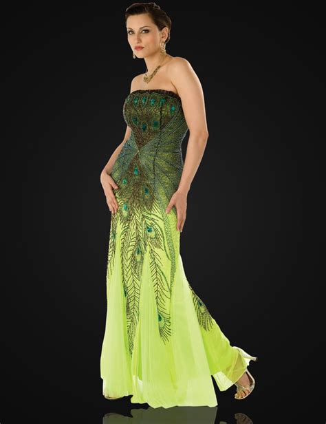 peacock strapless dress formal long dress formal dresses long dress up peacock dress mun