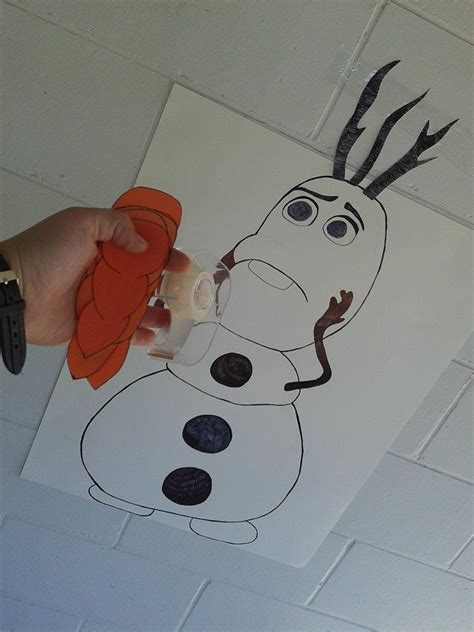 Olaf Pin The Nose On Olaf Frozen Birthday Game Olaf The Snowman