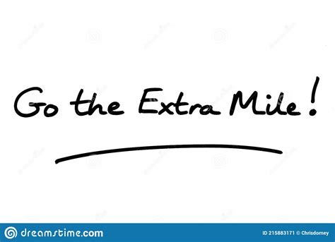 Go The Extra Mile Stock Illustration Illustration Of Effort 215883171