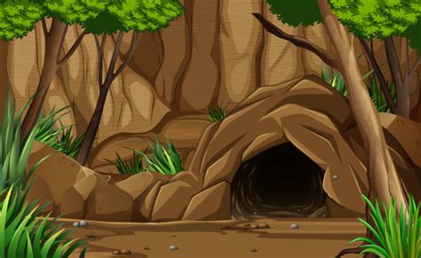 Best Cave Entrance Illustrations Royalty Free Vector