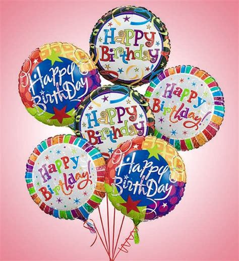 Shop our helium birthday balloon delivery, sure to wish a happy birthday in the most fabulous way! 6 Happy Birthday Balloons in Warwick, RI | Petals Florist ...