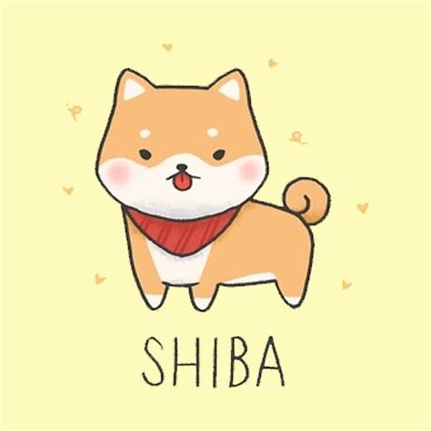 Kawaii Shiba Chibi Cute Dog Drawing Cute Cartoon Drawings Cute