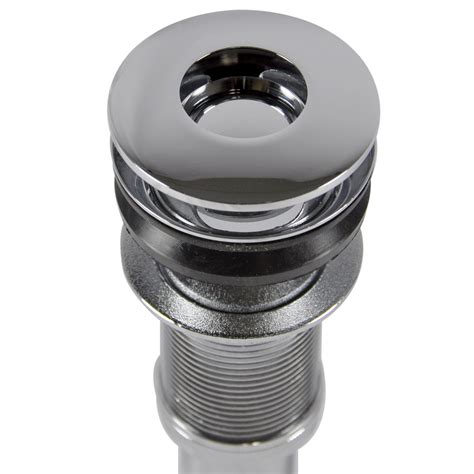 How to replace a rusty sink drain: Decorative Push-Button Sink Drain in Chrome - Plumbing ...