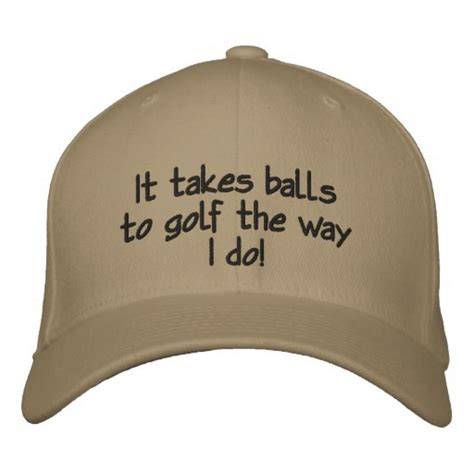 Funny Mens Custom Golf Hat Zazzleca