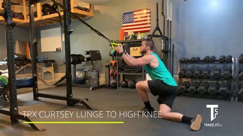 Trx Curtsey Lunge To High Knee Tfco Youtube