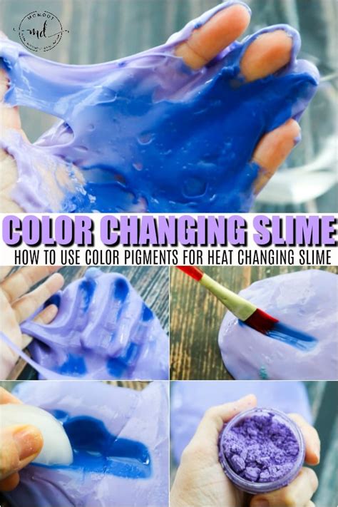 Color Changing Slime Recipe With Thermochromic Pigment