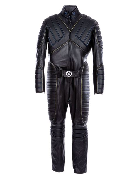 James Marsden Hero Cyclops Black Leather Battlesuit From Xmen