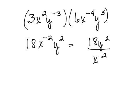 Simplifying With Negative Exponents Math Algebra