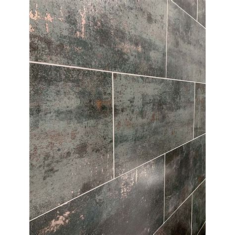 Metallon Seagreen Porcelain Tiles 300x600mm Metallic Tiles