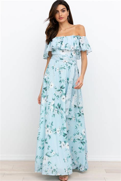 Carmen Maxi Dress Blue Floral Maxi Dress Maxi Dress Maxi Dress