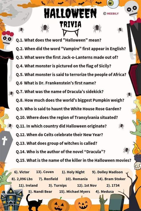 90 Halloween Trivia Questions And Answers Halloween Facts Halloween