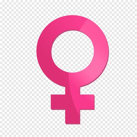 Female Pink Symbol Gender Symbol Female Gender Parity Holidays Text