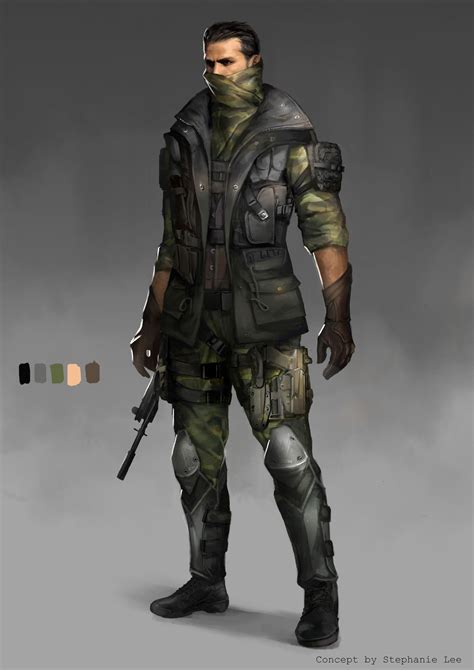 Character Design Stealth Soldier Stephanie Lee Character Design