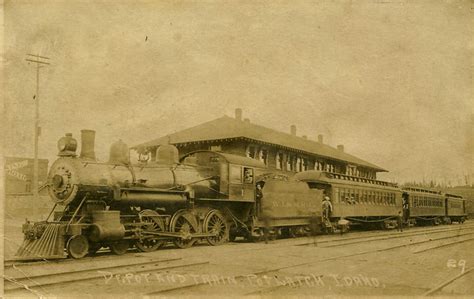Washington Idaho And Montana Railway Locomotive And Depot 1907