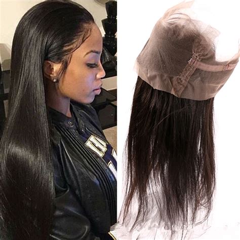 A Brazilian Virgin Hair Straight Frontal Closure Brazilian