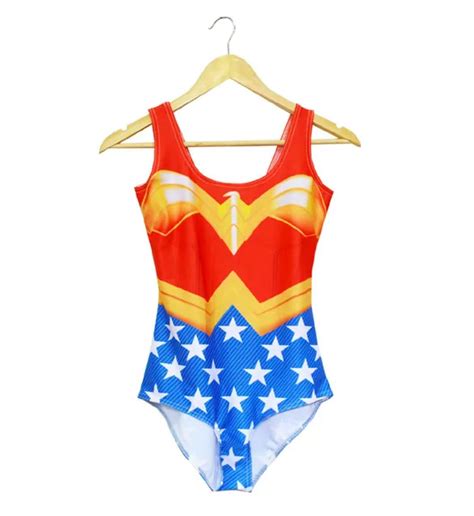 Wonder Woman Swimsuits Superwomen Swimwear 3d Printed Sexy One Piece