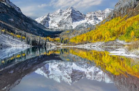 Nature Maroon Bells Hd Wallpaper