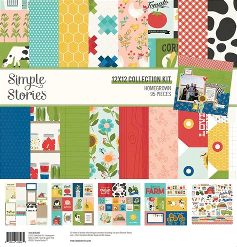 Simple Stories Collection Kit 12x12 Homegrown 810046698969