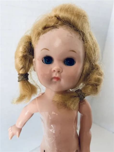 Vintage Vogue Ginny Doll 1950s Blonde Hair Blue Eyes For Repair Parts 2490 Picclick