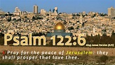 pray for the peace of jerusalem song and psalm 122:6 - YouTube