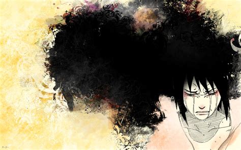 Wallpaper Black Illustration Portrait Anime Naruto Shippuuden