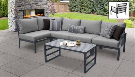 Lexington 6 Piece Outdoor Aluminum Patio Furniture Set 06q