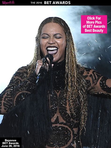 Photos Beyonce‘s Hair At The Bet Awards — Gorgeous Braids And Dark Lips